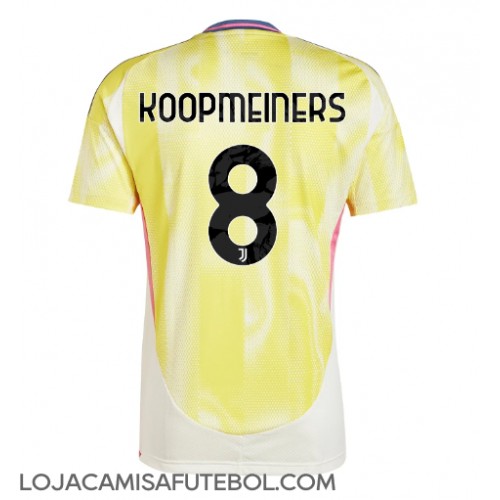 Camisa de Futebol Juventus Teun Koopmeiners #8 Equipamento Secundário 2024-25 Manga Curta